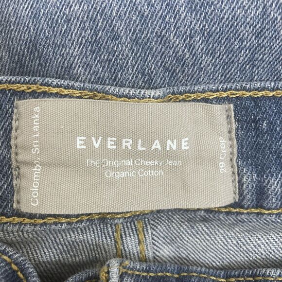 Everlane Original Cheeky Jean 29 Crop Organic Cotton High Rise Vintage Wash - Picture 13 of 15